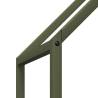 Sturdy Olive Green Firewood Rack | 60x25x90 cm Steel