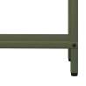 Sturdy Olive Green Firewood Rack | 60x25x90 cm Steel