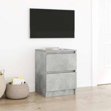 Stylish Concrete Grey TV Cabinet - Durable Engineered Wood