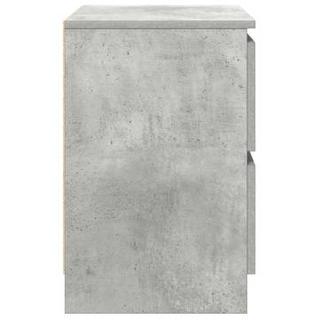 Stylish Concrete Grey TV Cabinet - Durable Engineered Wood