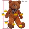 XXL Soft Plush Teddy Bear Toy - Cuddly Brown 85 cm