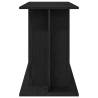 Aquarium Stand Black Oak - 120x40x60 cm Engineered Wood