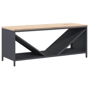 Firewood Rack with Wooden Top - Anthracite | HipoMarket