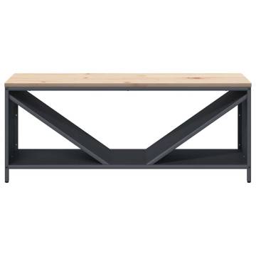 Firewood Rack with Wooden Top - Anthracite | HipoMarket