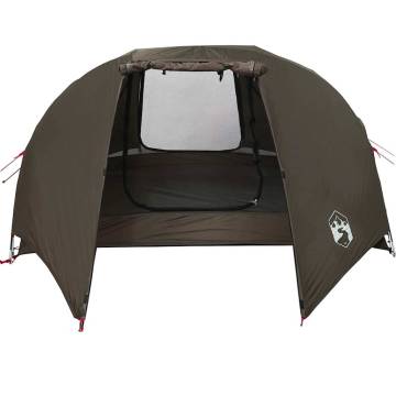 5-Person Brown Waterproof Fishing Tent | Hipomarket