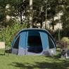 Camping Tent Cabin 4-Person Blue Waterproof - HipoMarket UK