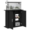 Aquarium Stand Black Oak 81x36x73 cm - Durable & Stylish