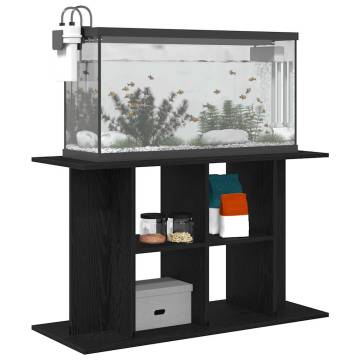 Aquarium Stand Black Oak 100x40x60 cm | Stylish & Durable