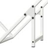 Stylish Firewood Rack White 60x25x60 cm - Cold-Rolled Steel