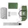 4-Person Waterproof Camping Tent Cabin - Green | HipoMarket