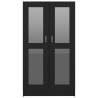 Vitrine Cabinet Black - 82.5x30.5x150 cm | Hipomarket