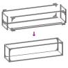 White Firewood Rack 25x25x100 cm - Sturdy Steel Storage