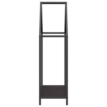 Firewood Rack Black 60x25x90 cm - Cold-Rolled Steel | HipoMarket