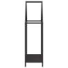 Firewood Rack Black 60x25x90 cm - Cold-Rolled Steel | HipoMarket