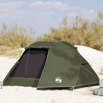 5-Person Olive Green Waterproof Fishing Tent - Hipomarket