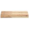 Floating Shelves - 2 pcs Untreated Solid Wood Acacia | HipoMarket