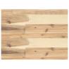 Floating Shelves - 2 pcs Untreated Solid Wood Acacia | HipoMarket