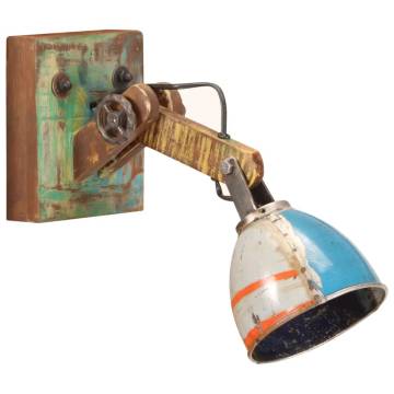 Multicolour Industrial Wall Lamp E27 - Adjustable & Eco-Friendly