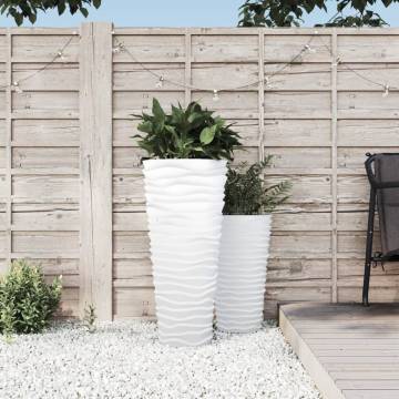 Planter with Removable Inner - Grooved Look, 1845 L PP