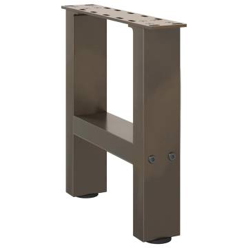 Coffee Table Legs Natural Steel - 30x(30-31) cm | Hipo Market