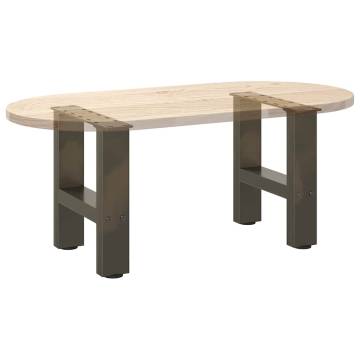 Coffee Table Legs Natural Steel - 30x(30-31) cm | Hipo Market