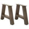 A-Shaped Coffee Table Legs - 50x(30-31) cm Steel - 2 pcs