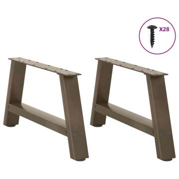 A-Shaped Coffee Table Legs 70x(30-31) cm - 2 pcs Steel