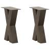  Coffee Table Legs X-Shaped 2 pcs Natural Steel 38x(42-43) cm Steel Colour natural Size 38 x (42-43) cm (80 mm) Quantity in Package 2 Number of 1 