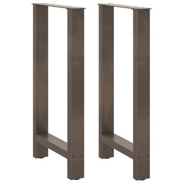 Coffee Table Legs Natural Steel - Durable & Stylish Design