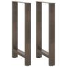 Coffee Table Legs Natural Steel - 50x(90-91) cm | Hipomarket UK