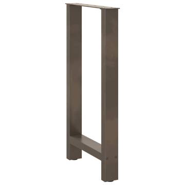 Coffee Table Legs Natural Steel - 50x(90-91) cm | Hipomarket UK