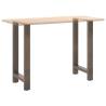 Coffee Table Legs Natural Steel - 50x(90-91) cm | Hipomarket UK