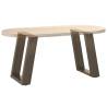 U-Shaped Coffee Table Legs - Natural Steel 38x(42-43) cm