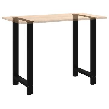 Black Coffee Table Legs - 2 pcs Steel 60x(100-101) cm | HipoMarket