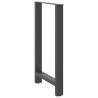 Stylish Anthracite Coffee Table Legs - 60x(100-101) cm Steel