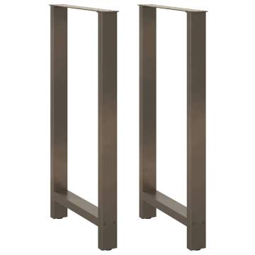 Coffee Table Legs Natural Steel - 60x(110-111) cm | HipoMarket