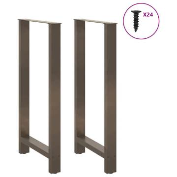 Coffee Table Legs Natural Steel - 60x(110-111) cm | HipoMarket