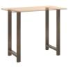 Coffee Table Legs Natural Steel - 60x(110-111) cm | HipoMarket