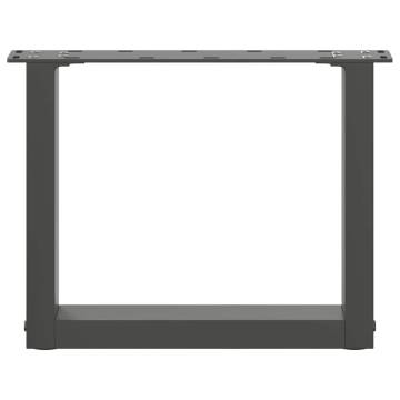 U-Shaped Coffee Table Legs - Anthracite Steel | HipoMarket