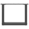 U-Shaped Coffee Table Legs - Anthracite Steel | HipoMarket