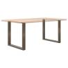 U-Shaped Coffee Table Legs - Natural Steel | HipoMarket