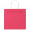 50 pcs Pink Paper Bags with Handles - Eco-Friendly & Versatile