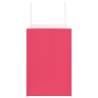 50 pcs Pink Paper Bags with Handles - Eco-Friendly & Versatile