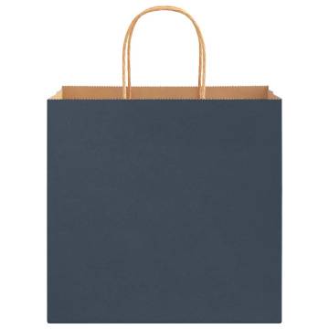 Paper Bags with Handles - 50 pcs Blue 26x17x25 cm