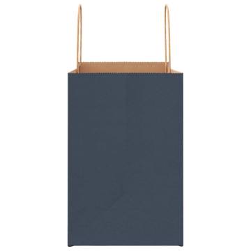 Paper Bags with Handles - 50 pcs Blue 26x17x25 cm