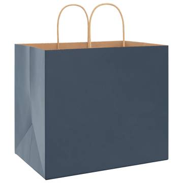 Buy Blue Paper Bags 50 pcs with Handles - Eco-Friendly & Durable