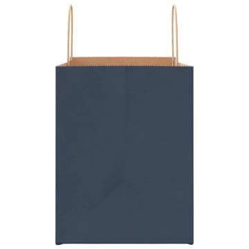 Buy Blue Paper Bags 50 pcs with Handles - Eco-Friendly & Durable