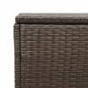 Garden Storage Box Brown 220x50x58 cm - Durable Poly Rattan