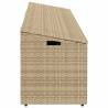 Garden Storage Box Beige 220x50x58 cm | Durable Poly Rattan