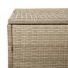 Garden Storage Box Beige 220x50x58 cm | Durable Poly Rattan